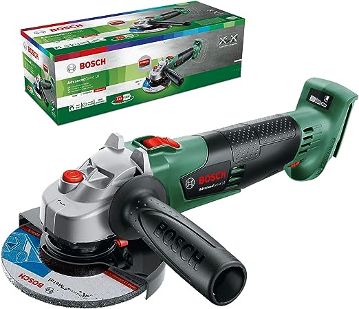 1. Bosch Home & Garden Bosch 18 V Cordless 125mm Angle Grinder, Variable Speed, Soft Start & Brake, Without Battery (AdvancedGrind 18)