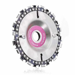 11. Yakamoz Carving Disc, 4 Inch Angle Grinder Disc Chain Plate 22 Tooth Wood Chainsaw Cutter Woodworking Tool for 100-115 mm Angle Grinder 5-8 Inch Center Hole
