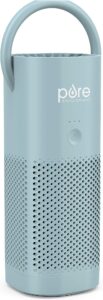 12. Pure Enrichment PureZone Mini Portable Air Purifier - True HEPA Filter Cleans Air, Helps Alleviate Allergies, Eliminates Smoke & More - Ideal for Traveling, Home, and Office Use (Starlight Blue)