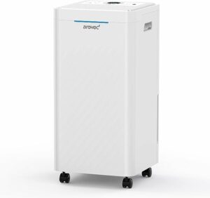 13. AROVEC Smart Dehumidifier with Air Purifier Washable Preliminary Filter, True HEPA & Activated Carbon Filter, 16L-day Dehumidification Capacity