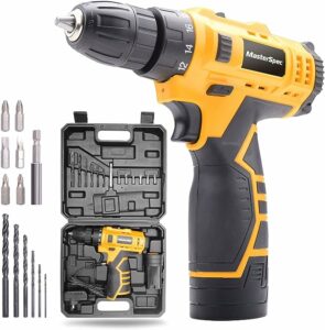 2.MasterSpec 12V Cordless Drill Driver Screwdriver