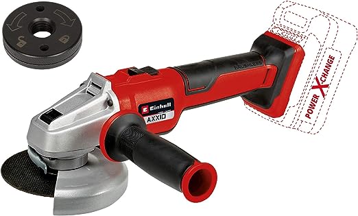 5. Einhell Power X-Change Brushless 125mm (5 Inch) Cordless Angle Grinder With Quick Release - 18V Disc Battery Grinder For Cutting, Grinding And Polishing - AXXIO 18-125 Q Solo (Battery Not Included)