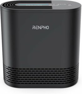 5. RENPHO Air Purifier for Home Bedroom, True HEPA & Activated Carbon Filter, 22dB Quiet Sleep Compact Air Cleaner