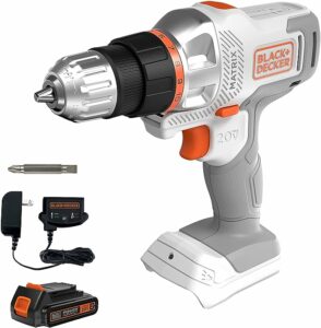8.BLACK+DECKER 20V MAX Matrix Cordless Drill