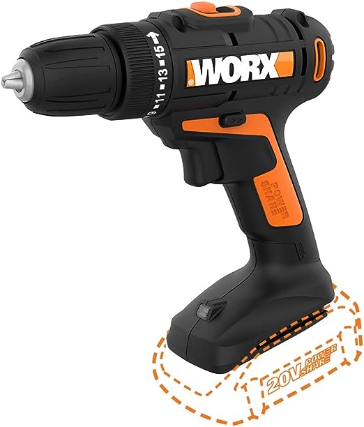 9.Worx WX101L.9 20V Power Share Cordless Drill