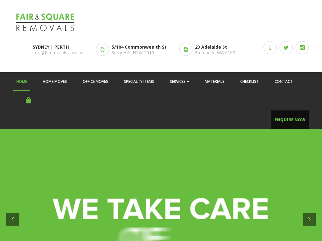 Home And Office Movers Sydney & Perth _ Fair & Square Removals