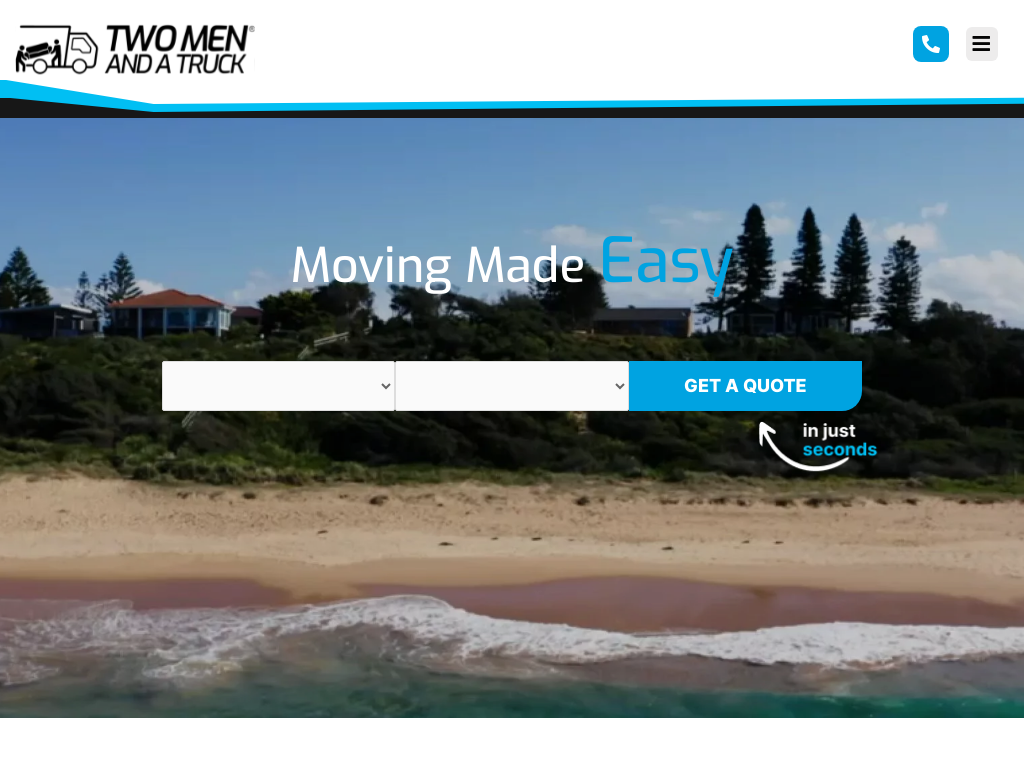 Home,Office & Interstate Removalists _ TWO MEN AND A TRUCK®️