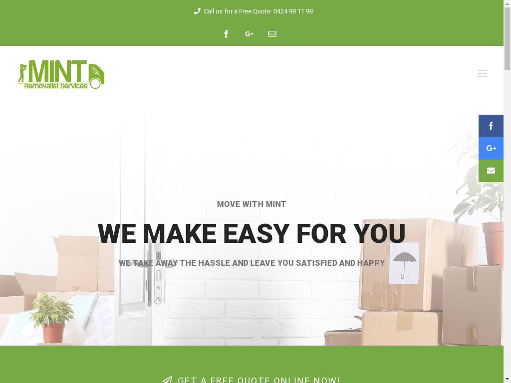 Mint Removalists Services – Mint Removals