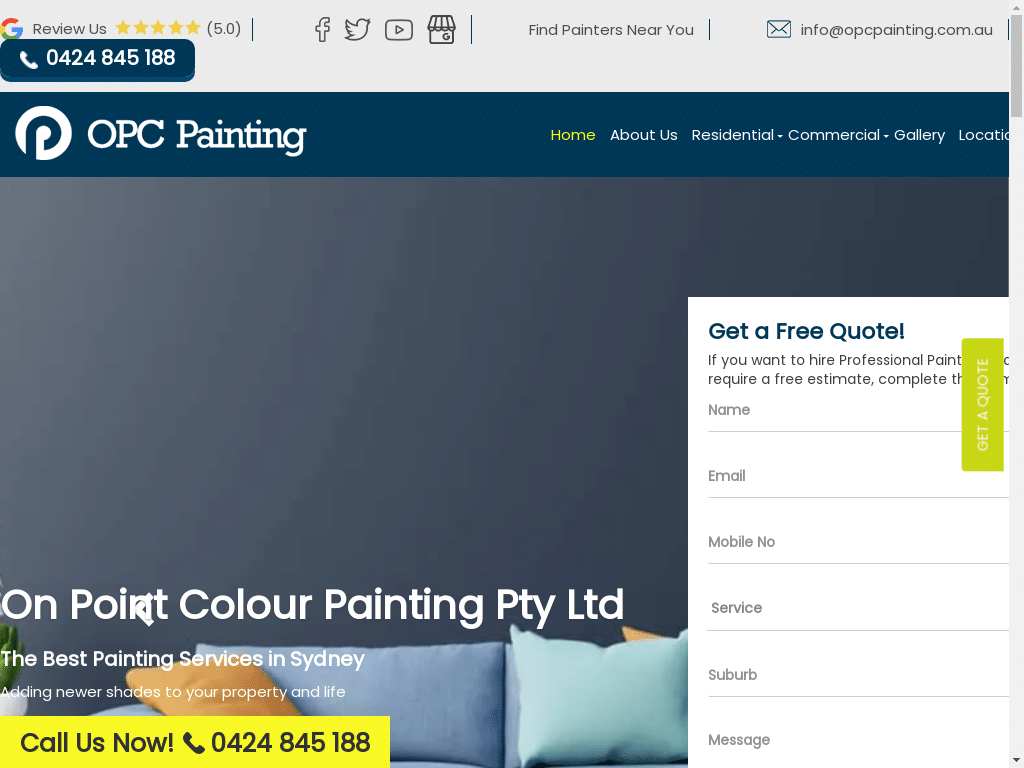On Point Colour Painting Over 10 Years in Sydney