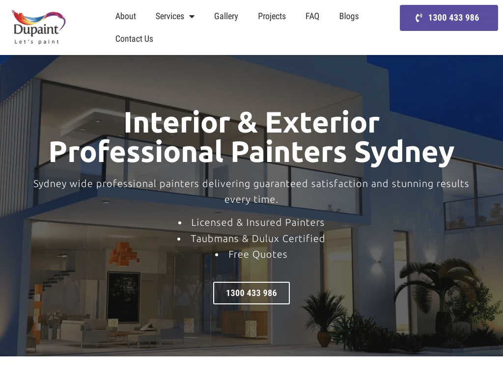 Painters Sydney _ Interior & Exterior House Painting Services - Dupaint
