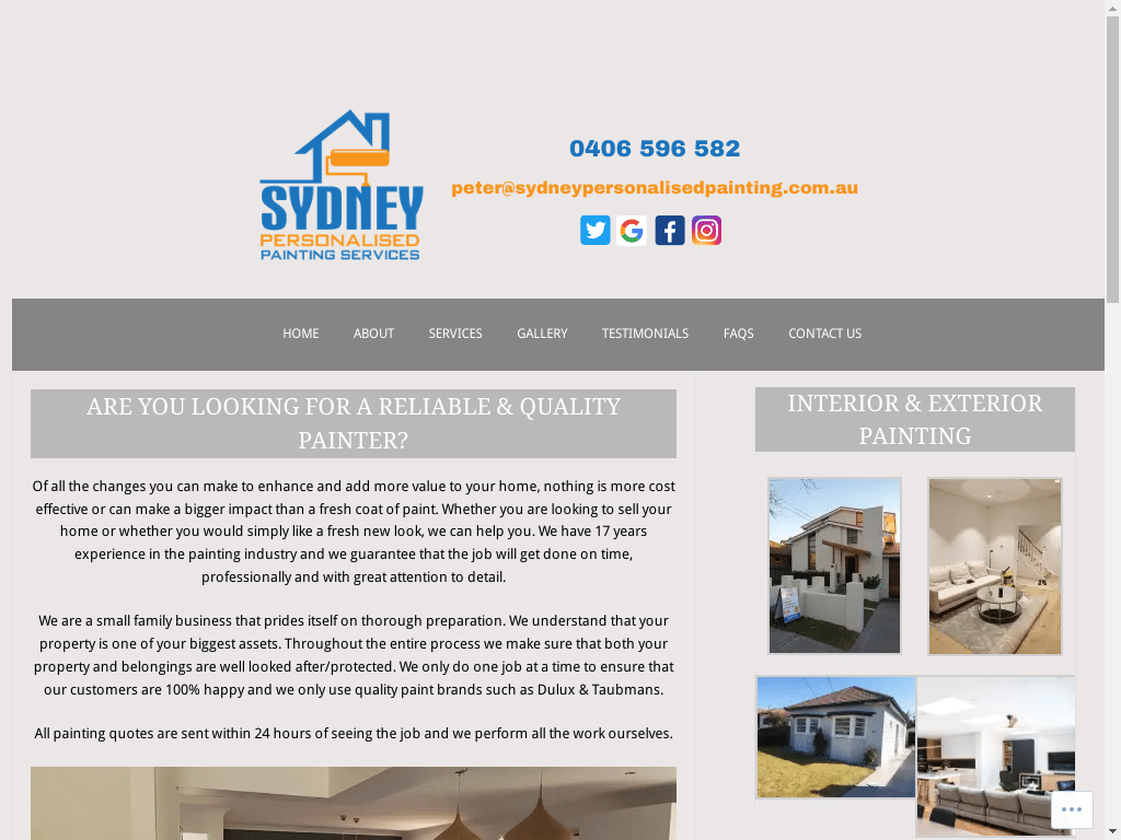 Sydney Personalised Painting Services – Sydney Personalised Painting
