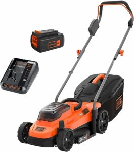 1. BLACK+DECKER 36V Lithium-Ion 33cm Lawnmower Kit 2.0Ah
