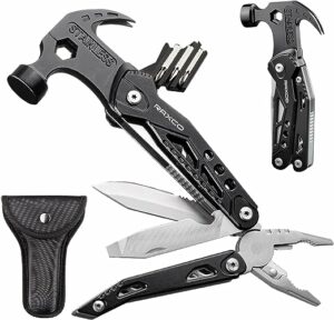 1. RAXCO Multitool Hammer Claw Hammer Multi-Tool with Screwdrivers, Multitool Pocket Pincers,Gifts for Men(Black)