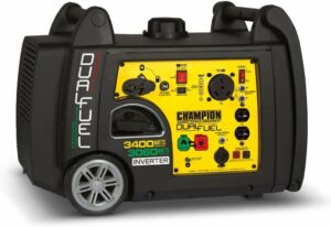 Champion 3400-Watt Dual Fuel RV Ready Portable Inverter Generator with Electric Start