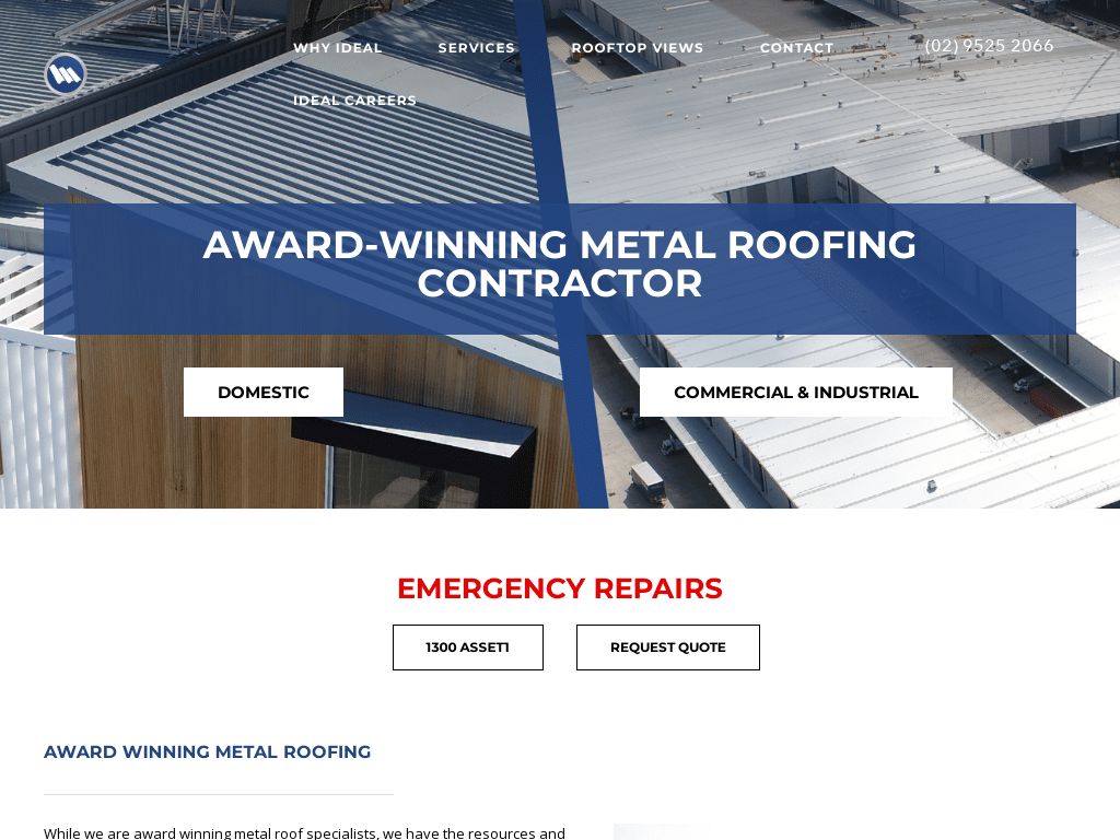 Ideal Roofing _ Multi-Award Winning Metal Roofing Professionals