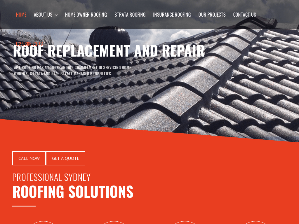 Roof Replacement and Repair Sydney APT Roofing Call 02 9666 73 73