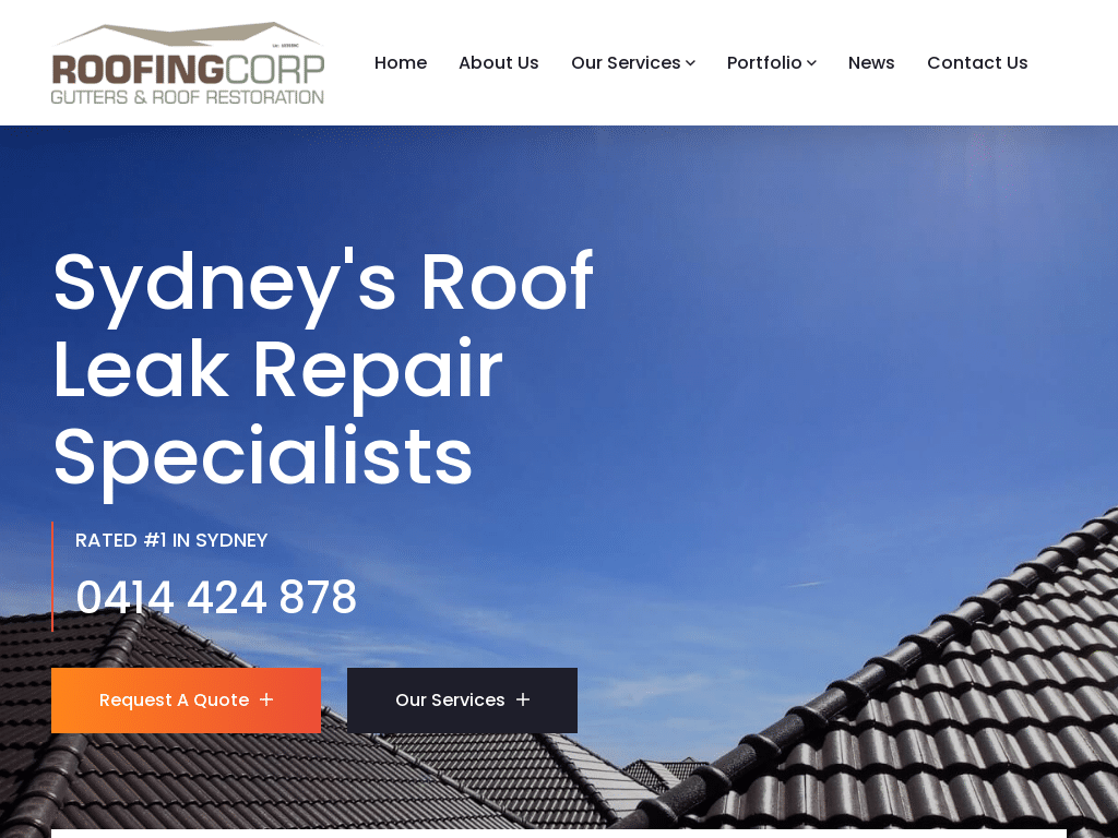 RoofingCorp _ Leaking Roof Repairs Sydney